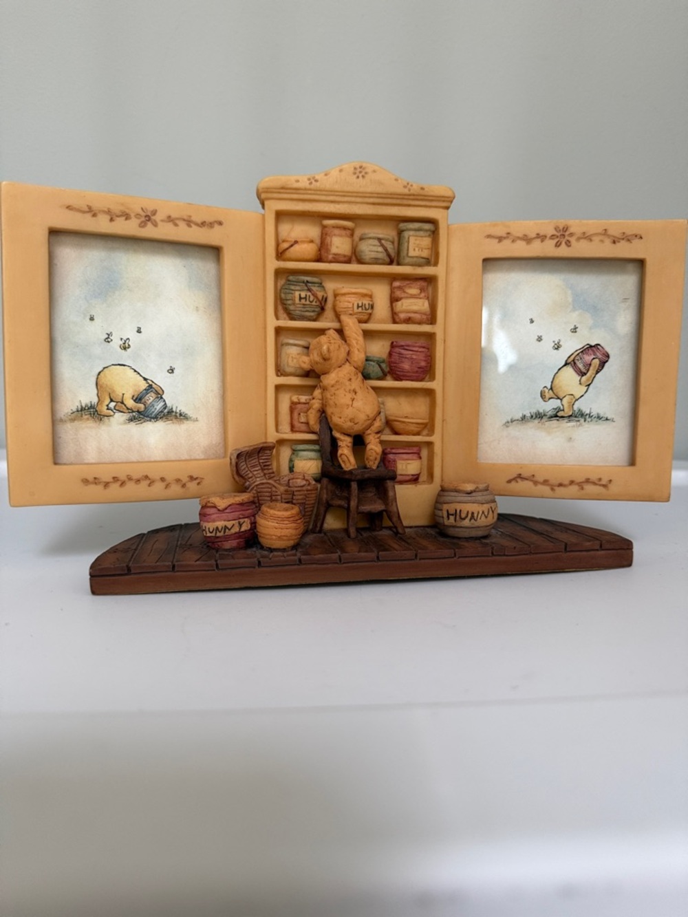 Disney Classic Winnie the Pooh Honey Cupboard 3D Double Picture Frame